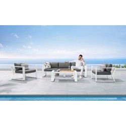 Καθιστικό Αλουμινίου Σετ 4 Τεμαχίων