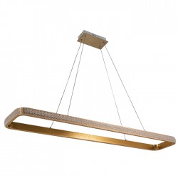 Χρυσό Μεταλλικό και Ακρυλικό Φωτιστικό Led