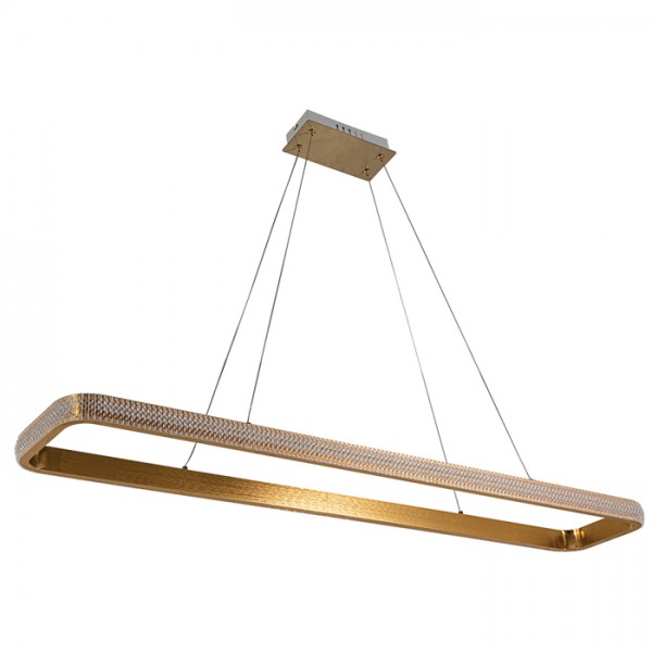 Χρυσό Μεταλλικό και Ακρυλικό Φωτιστικό Led