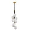 Φωτιστικό Οροφής με 9 Λευκές Γυάλινες Μπάλες Φωτιστικό Οροφής με 9 Λευκές Γυάλινες Μπάλες