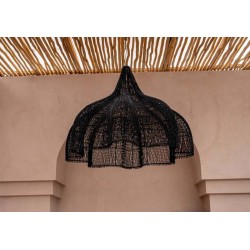 Μαύρο Rattan Φωτιστικό Οροφής Μαύρο Rattan Φωτιστικό Οροφής