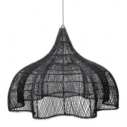 Μαύρο Rattan Φωτιστικό Οροφής Μαύρο Rattan Φωτιστικό Οροφής