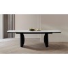 Επεκτεινόμενο Μαύρο Μεταλλικό Τραπέζι Με Λευκή Κεραμική Πλάκα Επεκτεινόμενο Μαύρο Μεταλλικό Τραπέζι Με Λευκή Κεραμική Πλάκα