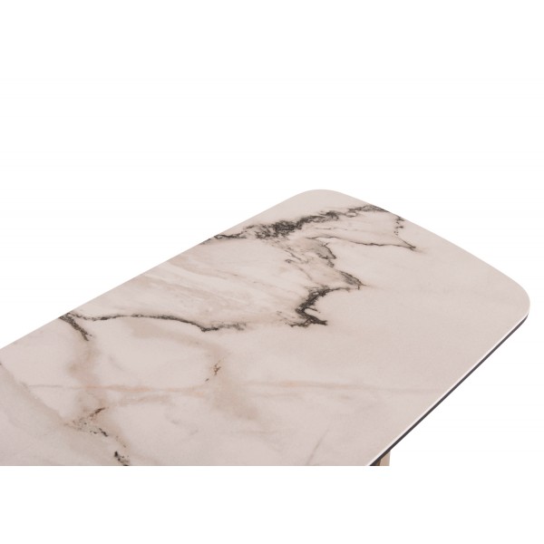 Κονσόλα με Μεταλλική Βάση Και Πλάκα Hpl με Γυαλί Κονσόλα με Μεταλλική Βάση Και Πλάκα Hpl με Γυαλί