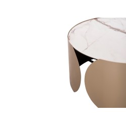 Coffee Table με Μεταλλική Βάση Και Πλάκα Hpl με Γυαλί Coffee Table με Μεταλλική Βάση Και Πλάκα Hpl με Γυαλί