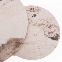 Διπλό Coffee Table Περιστρεφόμενο Σαμπανί.