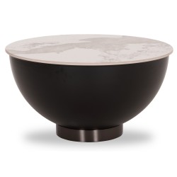 Μεταλλικό Coffee Table με Sintered Stone Top