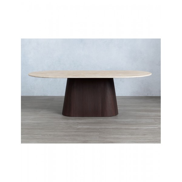 Οβάλ Τραπέζι Κεραμικό Mdf Οβάλ Τραπέζι Κεραμικό Mdf