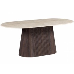 Οβάλ Τραπέζι Κεραμικό Mdf