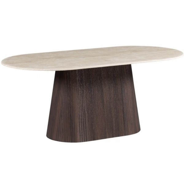 Οβάλ Τραπέζι Κεραμικό Mdf Οβάλ Τραπέζι Κεραμικό Mdf