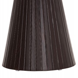 Στρογγυλό side table με κεραμική επιφάνεια και βάση mdf