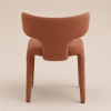 Καρέκλα με Λινό Ύφασμα Terracotta