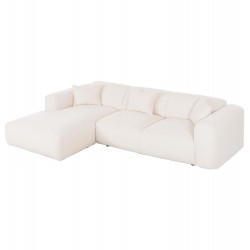 Λευκός Γωνιακός Καναπές 