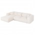 Λευκός Γωνιακός Καναπές 