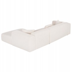 Λευκός Γωνιακός Καναπές 