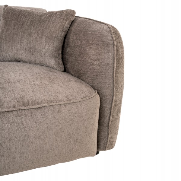 Γωνιακός Καναπές σε Σκούρο Μπεζ