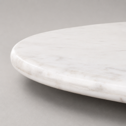 Οβάλ Coffee Table με Λευκό Μάρμαρο και Ξύλο Μάνγκο Οβάλ Coffee Table με Λευκό Μάρμαρο και Ξύλο Μάνγκο