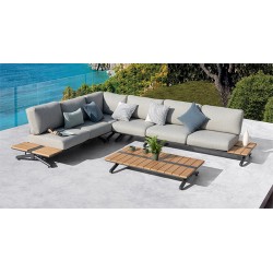 Γκρι Γωνιακό Καθιστικό Αλουμινίου