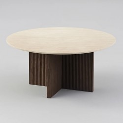 Στρογγυλό Coffee Table Κεραμικό Mdf