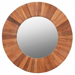 Στρογγυλός Καθρέφτης από Ανακυκλωμένο Ξύλο Teak 1Μ Στρογγυλός Καθρέφτης από Ανακυκλωμένο Ξύλο Teak 1Μ