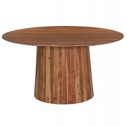 Στρογγυλό Τραπέζι από Ξύλο Ακακίας