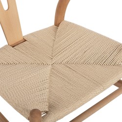 Καρέκλα από Ξύλο Οξιάς και Σχοινί