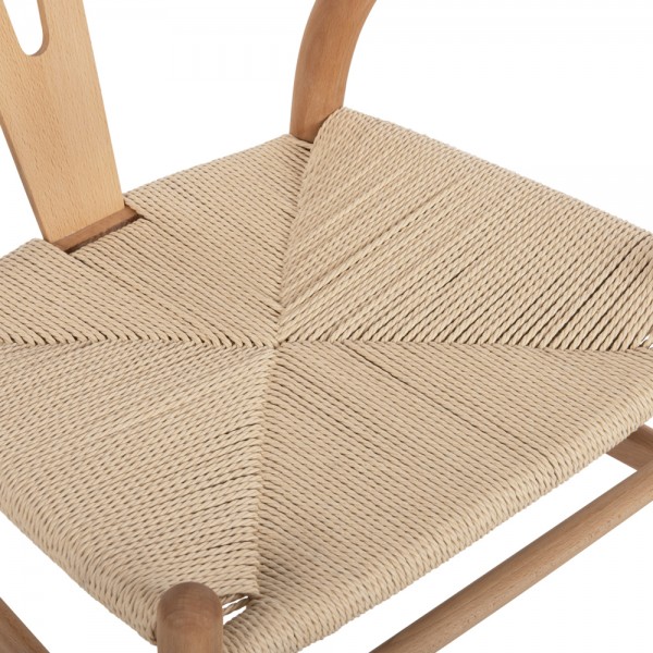 Καρέκλα από Ξύλο Οξιάς και Σχοινί