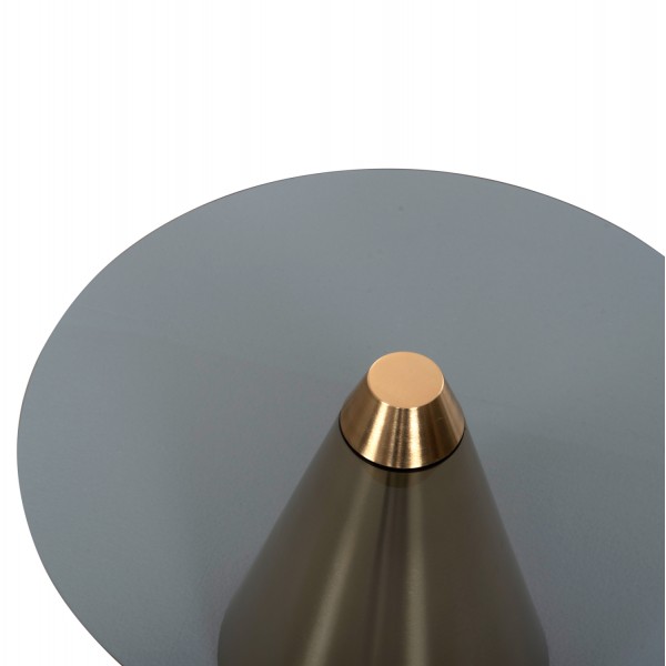 Μεταλλικά Τραπεζάκια με Γυαλί set 2 Τεμαχίων