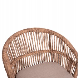 Λευκή Καρέκλα Αλουμινίου με Πολυεστερικό Σχοινί Λευκή Καρέκλα Αλουμινίου με Πολυεστερικό Σχοινί