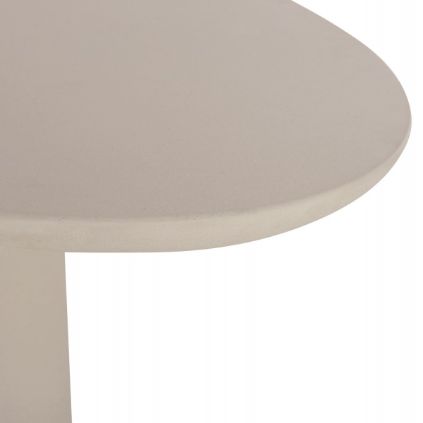 Οβάλ Κρεμ Τραπέζι Δείπνου από Ινοσιμέντο Οβάλ Κρεμ Τραπέζι Δείπνου από Ινοσιμέντο