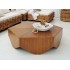 Εξάγωνο Coffee Table από Ξύλο Teak