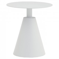 Side Table Αλουμινίου Λευκό Side Table Αλουμινίου Λευκό