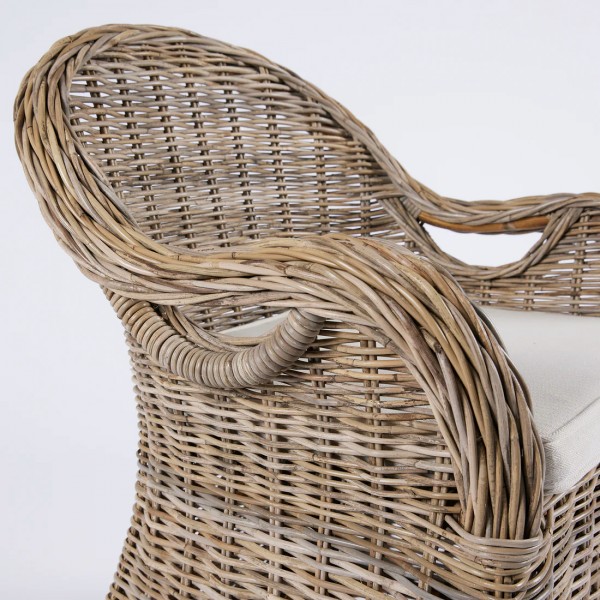 Πολυθρόνα Rattan Cubu Grey Πολυθρόνα Rattan Cubu Grey