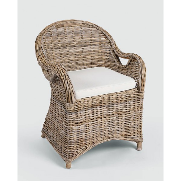 Πολυθρόνα Rattan Cubu Grey Πολυθρόνα Rattan Cubu Grey