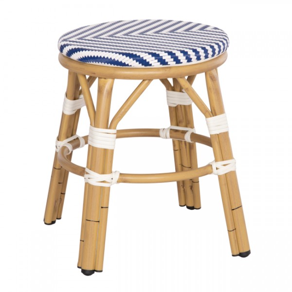 Σκαμπό Αλουμινίου Blue Chevron Small Σκαμπό Αλουμινίου Blue Chevron Small