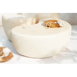 Λευκό Coffee Table ΤΣιμέντου Λευκό Coffee Table ΤΣιμέντου