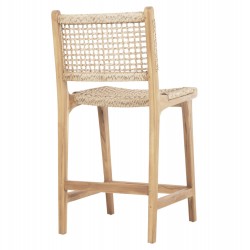 Bar Stool από Ξύλο Teak με Σχοινί Viro Bar Stool από Ξύλο Teak με Σχοινί Viro