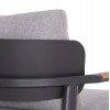 Μπεζ καθιστικό Αλουμινίου με Ξύλο Teak Set 4 τεμαχίων Μπεζ καθιστικό Αλουμινίου με Ξύλο Teak Set 4 τεμαχίων