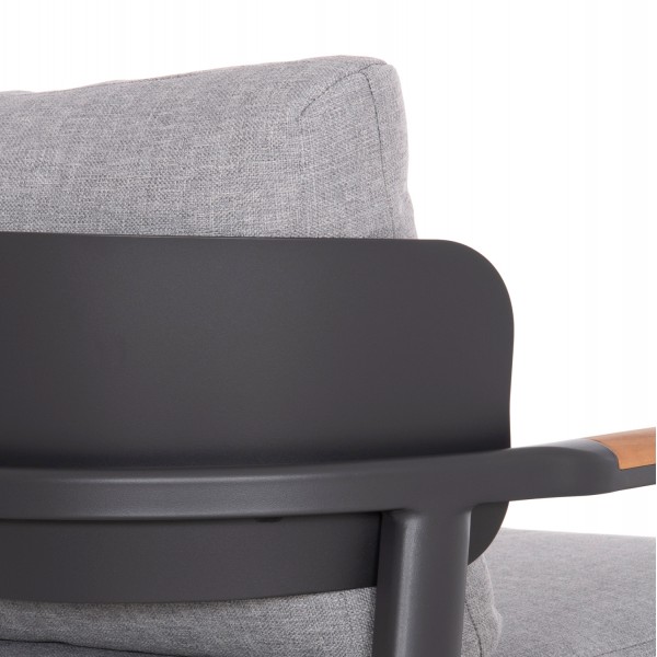 Μπεζ καθιστικό Αλουμινίου με Ξύλο Teak Set 4 τεμαχίων Μπεζ καθιστικό Αλουμινίου με Ξύλο Teak Set 4 τεμαχίων