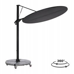 Γωνιακή Σκούρο Γκρι Ομπρέλα 2,2Μ