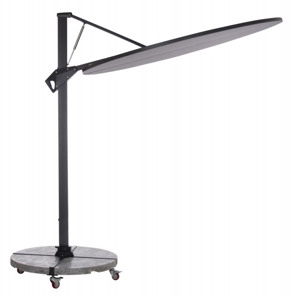 Γωνιακή Σκούρο Γκρι Ομπρέλα 2,2Μ