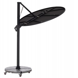 Γωνιακή Σκούρο Γκρι Ομπρέλα 2,2Μ