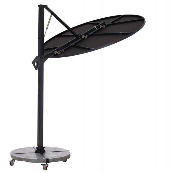 Γωνιακή Σκούρο Γκρι Ομπρέλα 2,2Μ