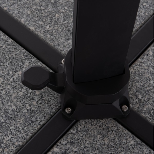 Γωνιακή Σκούρο Γκρι Ομπρέλα 2,2Μ