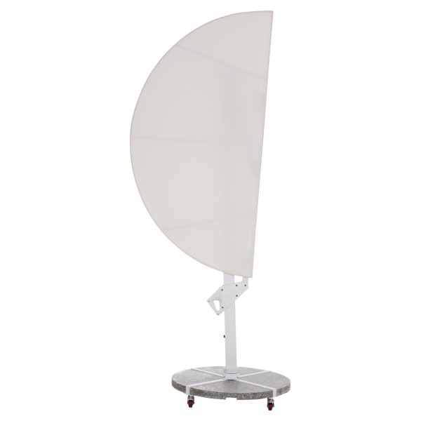 Γωνιακή Λευκή Ομπρέλα 2,2Μ