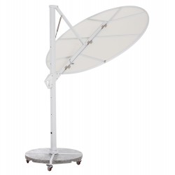 Γωνιακή Λευκή Ομπρέλα 2,2Μ