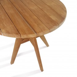 Στρογγυλό Τραπέζι από Ξύλο Teak D:60cm Στρογγυλό Τραπέζι από Ξύλο Teak D:60cm