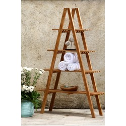 Ραφιέρα Σκάλα από Ξύλο Teak