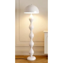 Λευκή Μεταλλική Λάμπα Δαπέδου