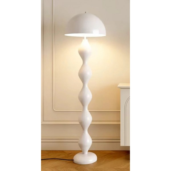 Λευκή Μεταλλική Λάμπα Δαπέδου